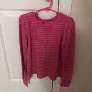 Pink Sparkly Striped Skirt